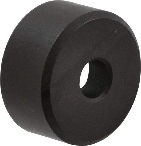 Fairlane - 1/2" OAL, 1" OD, Steel, Counterbored Rest Button - Black Oxide Coating - USA Tool & Supply