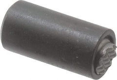 Fairlane - 10-32, 5/8" Thread Length, 5/16" Ball Diam, Serrated Ball Pad Surface, Alloy Steel, Black Oxide, Base, Swivel Action Gripper Assemblies - 1/2" Diam, 5/8" Deep Thread, 5/16" Contact Diam, 1-1/16" Overall Height, High Speed Steel Ball - USA Tool & Supply