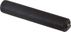 Fairlane - 3/8-24, 2" Thread Length, 3/16" Ball Diam, Serrated Ball Pad Surface, Alloy Steel, Black Oxide, Threaded, Swivel Action Gripper Assemblies - 5/32" Contact Diam, High Speed Steel Ball - USA Tool & Supply