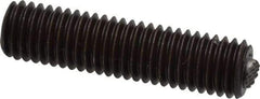 Fairlane - 1/2-13, 2" Thread Length, 9/32" Ball Diam, Serrated Ball Pad Surface, Alloy Steel, Black Oxide, Threaded, Swivel Action Gripper Assemblies - 1/4" Contact Diam, High Speed Steel Ball - USA Tool & Supply