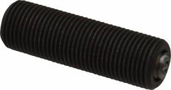 Fairlane - 5/8-18, 2" Thread Length, 3/8" Ball Diam, Serrated Ball Pad Surface, Alloy Steel, Black Oxide, Threaded, Swivel Action Gripper Assemblies - 5/16" Contact Diam, High Speed Steel Ball - USA Tool & Supply