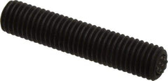 Fairlane - 5/8-11, 3" Thread Length, 3/8" Ball Diam, Serrated Ball Pad Surface, Alloy Steel, Black Oxide, Threaded, Swivel Action Gripper Assemblies - 5/16" Contact Diam, High Speed Steel Ball - USA Tool & Supply