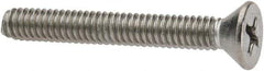 Value Collection - #8-32 UNC, 1-1/4" OAL Phillips Drive Machine Screw - Flat Head, Grade 316 Stainless Steel, Uncoated, Without Washer - USA Tool & Supply