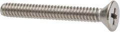 Value Collection - #10-24 UNC, 1-1/2" OAL Phillips Drive Machine Screw - Flat Head, Grade 316 Stainless Steel, Uncoated, Without Washer - USA Tool & Supply