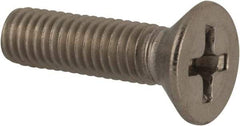 Value Collection - #10-32 UNF, 3/4" OAL Phillips Drive Machine Screw - Flat Head, Grade 316 Stainless Steel, Uncoated, Without Washer - USA Tool & Supply