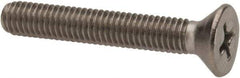 Value Collection - #10-32 UNF, 1-1/4" OAL Phillips Drive Machine Screw - Flat Head, Grade 316 Stainless Steel, Uncoated, Without Washer - USA Tool & Supply