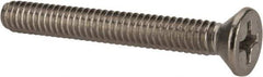 Value Collection - 1/4-20 UNC, 2" OAL Phillips Drive Machine Screw - Flat Head, Grade 316 Stainless Steel, Uncoated, Without Washer - USA Tool & Supply