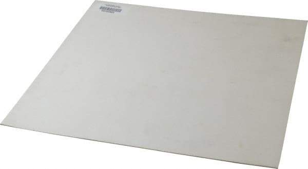 Made in USA - 12" Long, 12" Wide, 1/16" Thick, Silicone Rubber Foam Sheet - 50 to 60 Durometer, White, -20 to 500°F, 640 psi Tensile Strength, Plain Backing, Stock Length - USA Tool & Supply