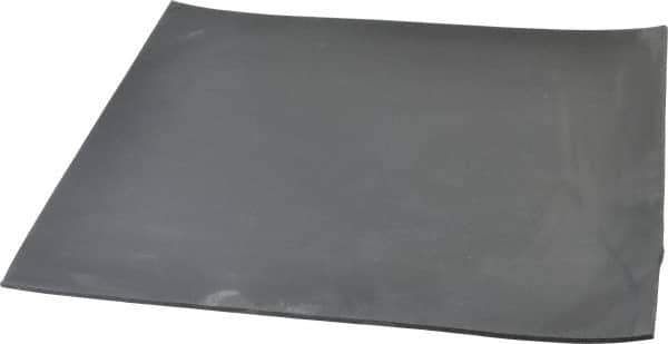 Made in USA - 12" Long, 12" Wide, 1/8" Thick, Buna-N Rubber Foam Sheet - 45 to 55 Durometer, Black, -20 to 180°F, 2,500 psi Tensile Strength, Plain Backing, Stock Length - USA Tool & Supply