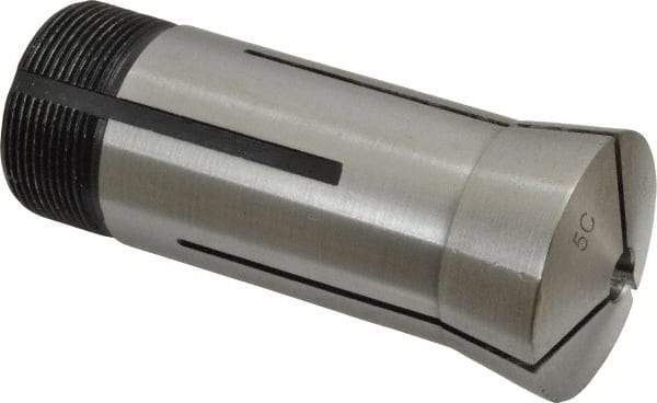 Interstate - 9/32 Inch 5C Round Collet - 3.28" Overall Length, 1.041-24 Internal Thread Size, Steel, 0.0005 Inch TIR - Exact Industrial Supply
