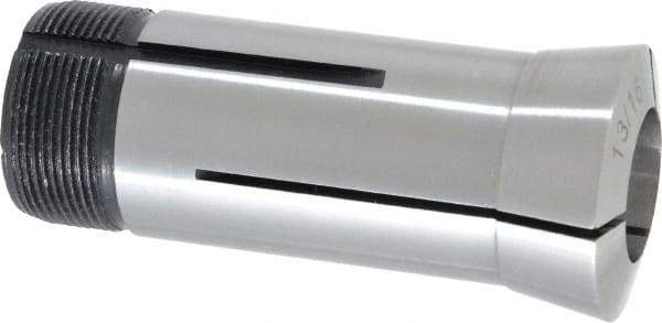 Interstate - 13/16 Inch 5C Round Collet - 3.28" Overall Length, 1.041-24 Internal Thread Size, Steel, 0.0005 Inch TIR - Exact Industrial Supply