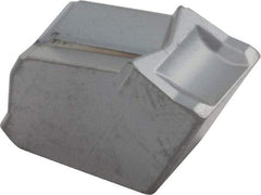 Iscar - GFN8 IC328 Grade, 0.3142" Cutting Width, Carbide Cutoff Insert - Neutral Lead Angle, 0.0165" Cnr Rad, TiCN Coated, Single End - USA Tool & Supply