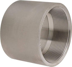 Merit Brass - 4" Grade 304 Stainless Steel Pipe Coupling - FNPT x FNPT End Connections, 150 psi - USA Tool & Supply