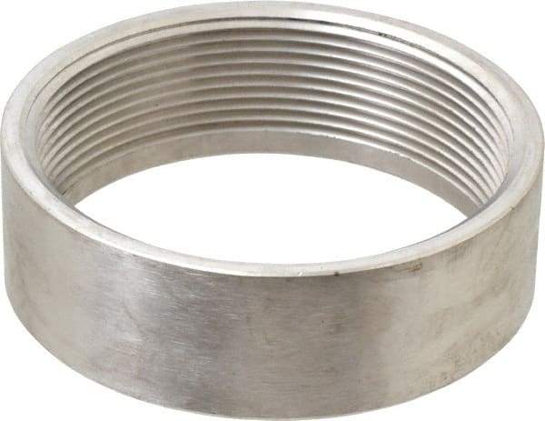 Merit Brass - 4" Grade 304 Stainless Steel Pipe Half Coupling - FNPT End Connections, 150 psi - USA Tool & Supply