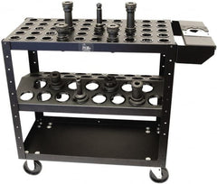 Big Bear Enterprises - 32 Tool Capacity, Cat 50V/BT Taper Econo Kart CNC Tool Cart - USA Tool & Supply