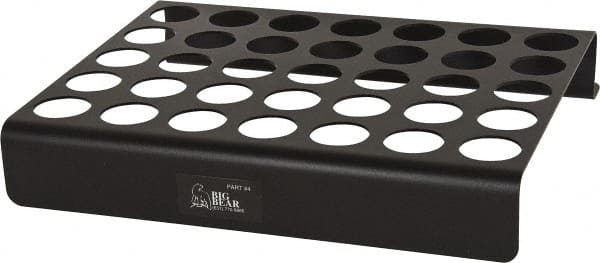 Big Bear Enterprises - 35 Hole NC/CNC Collet Storage Rack - USA Tool & Supply