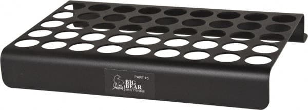 Big Bear Enterprises - 45 Hole NC/CNC Collet Storage Rack - USA Tool & Supply