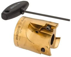 Seco - 2" Cut Diam, 0.394" Max Depth, 3/4" Arbor Hole, 3 Inserts, VPGX 2206..E.-E10 Insert Style, Indexable Copy Face Mill - R220.97 Cutter Style, 30,000 Max RPM, 2-1/4 High, Through Coolant, Series R220.97 - USA Tool & Supply