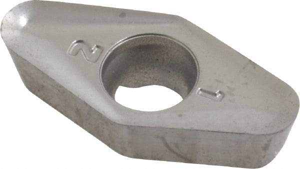 Seco - VPGX220631 E10 Grade H25 Carbide Milling Insert - Uncoated, 1/4" Thick, 0.551" Inscribed Circle, 0.122" Corner Radius - USA Tool & Supply