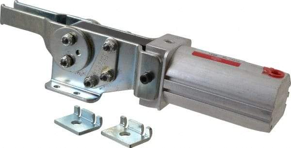 De-Sta-Co - 390 Lb Inner Hold Capacity, Horiz Mount, Air Power Hold-Down Toggle Clamp - 1/8 NPT Port, 145 Max psi, 90° Bar Opening, 39.62mm Height Under Bar - USA Tool & Supply