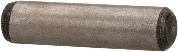 Value Collection - 1/8" Diam x 1/2" Pin Length Alloy Steel Oversized Dowel Pin - C 50-58 Hardness, 3,200 Lb Breaking Strength, 1 Beveled & 1 Rounded End - USA Tool & Supply