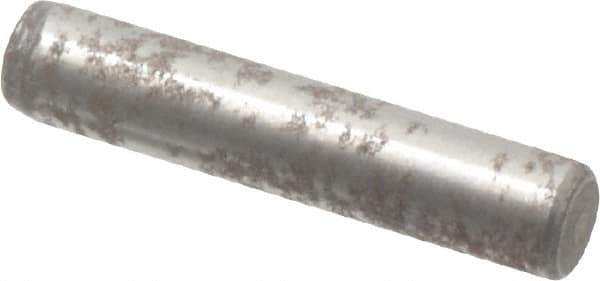 Value Collection - 1/8" Diam x 5/8" Pin Length Alloy Steel Oversized Dowel Pin - C 50-58 Hardness, 3,200 Lb Breaking Strength, 1 Beveled & 1 Rounded End - USA Tool & Supply