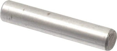 Value Collection - 3/16" Diam x 1" Pin Length Alloy Steel Oversized Dowel Pin - C 50-58 Hardness, 7,200 Lb Breaking Strength, 1 Beveled & 1 Rounded End - USA Tool & Supply