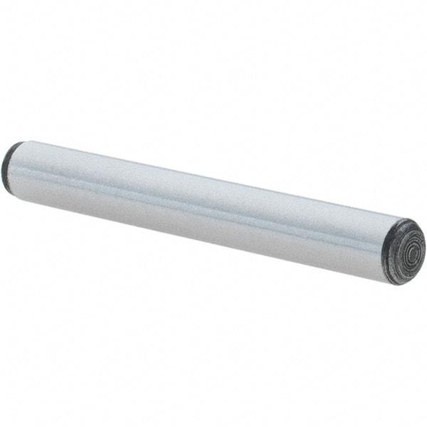 Value Collection - 3/16" Diam x 1-1/2" Pin Length Alloy Steel Oversized Dowel Pin - C 50-58 Hardness, 7,200 Lb Breaking Strength, 1 Beveled & 1 Rounded End - USA Tool & Supply