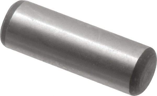 Value Collection - 1/4" Diam x 3/4" Pin Length Alloy Steel Oversized Dowel Pin - C 50-58 Hardness, 12,800 Lb Breaking Strength, 1 Beveled & 1 Rounded End - USA Tool & Supply