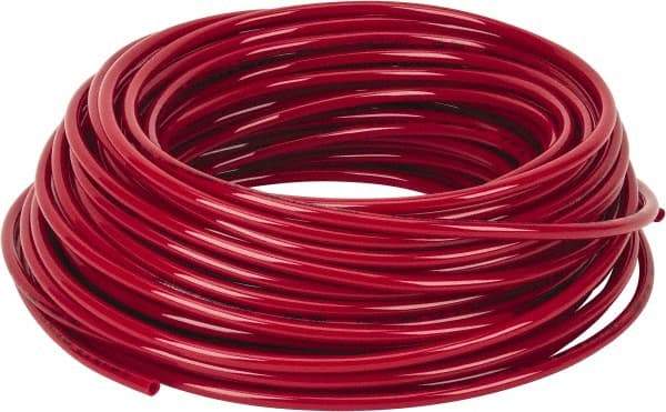 Coilhose Pneumatics - 0.17" ID x 1/4" OD, 100' Long, Nylon Tube - Red, 265 Max psi, -60 to 200°F - USA Tool & Supply