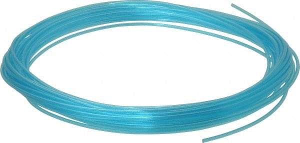 Coilhose Pneumatics - 1/16" ID x 1/8" OD, 50' Long, Polyurethane Tube - Trans Blue, 233 Max psi, -60 to 200°F - USA Tool & Supply