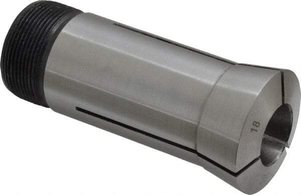 Interstate - 18 mm 5C Round Collet - 1.047-24 Internal Thread Size, Steel - Exact Industrial Supply