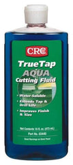 CRC - TrueTap Aqua, 16 oz Bottle Cutting Fluid - Water Soluble, For Drilling, Reaming, Sawing, Shearing, Tapping, Threading, Turning - USA Tool & Supply