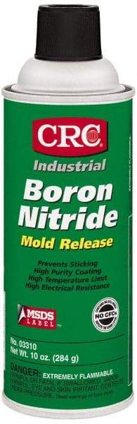 CRC - 16 Ounce Aerosol Can, White, General Purpose Mold Release - Boron Nitride Composition - USA Tool & Supply