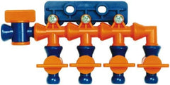 Loc-Line - 1/4" Hose Inside Diam, Coolant Hose Manifold - For Use with Loc-Line Modular Hose System and Shields, 6 Pieces - USA Tool & Supply