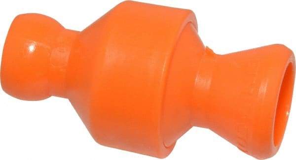 Loc-Line - 2 Piece, 1/4" ID Coolant Hose In-Line Valve - Female to Ball Connection, Acetal Copolymer Body, Unthreaded, Use with Loc-Line Modular Hose Systems - USA Tool & Supply