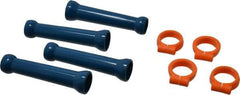 Loc-Line - 1/2" Hose Inside Diam, Coolant Hose Extension Element Kit - Includes (4) 1/2" Element Clamp, (4) 1/2" Extension Element, for Use with Loc-Line Modular Hose System, 8 Pieces - USA Tool & Supply