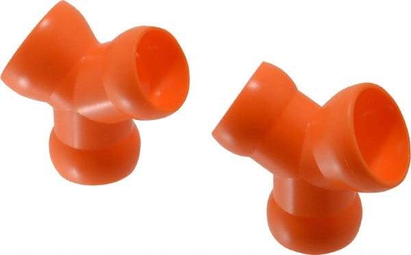 Loc-Line - 3/4" Hose Inside Diam, Coolant Hose Y-Fitting - For Use with Loc-Line Modular Hose System, 2 Pieces - USA Tool & Supply