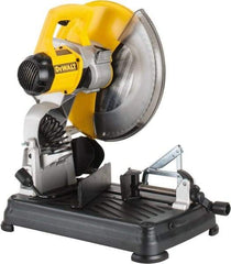 DeWALT - 14" Blade Diam, 1" Arbor Hole, Miter Multi-Cutter Metal Cutting Chop & Cutoff Saw - 1,300 RPM, 4 hp, 120 Volts, 1 Phase - USA Tool & Supply