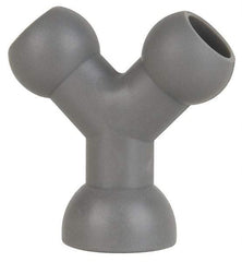 Cedarberg - 1/4" Hose Inside Diam, Coolant Hose Y-Fitting - Female to Female, for Use with Snap Together Hose System, 2 Pieces - USA Tool & Supply