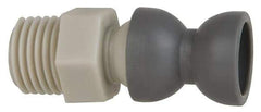 Cedarberg - 2 Piece, 1/4" Hose ID, Female to Male Coolant Hose Pipe Thread Connector - 1/4" NPT, For Snap-Loc Modular Hose Systems - USA Tool & Supply