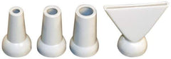 Cedarberg - 1/2" Hose Inside Diam x 1/16, 1/8, 2" (Flare), 1/4" (Round) Nozzle Diam, Coolant Hose Nozzle Kit - For Use with Snap-Loc Modular Hose System, 4 Pieces - USA Tool & Supply