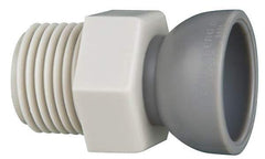Cedarberg - 2 Piece, 1/2" Hose ID, Female to Male Coolant Hose Pipe Thread Connector - 3/8" NPT, For Snap-Loc Modular Hose Systems - USA Tool & Supply