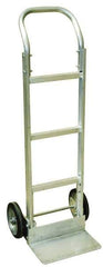 Harper Trucks - 600 Lb Capacity 52" OAH Hand Truck - Swept Back, Continuous Handle, Aluminum, Mold-On Rubber Wheels - USA Tool & Supply