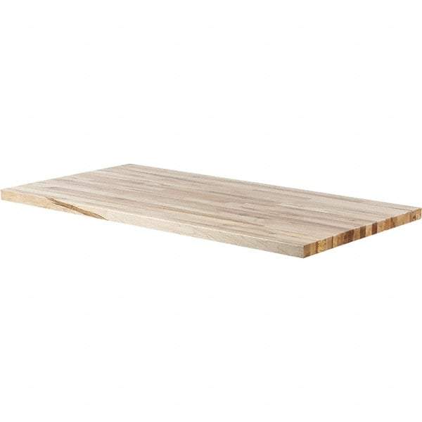 Made in USA - Maple Straight Edge Workbench & Workstation Work Bench Top - Use with Edsal Workbenches - USA Tool & Supply