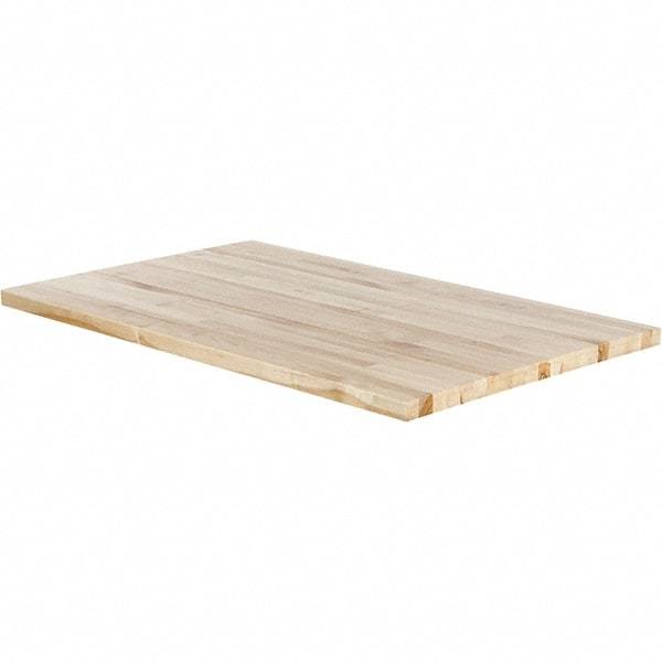 Made in USA - Maple Straight Edge Workbench & Workstation Work Bench Top - Use with Edsal Workbenches - USA Tool & Supply