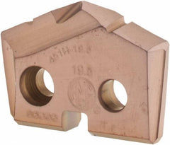 Allied Machine and Engineering - 19.5mm Diam x 5/32" Thick, Seat Code 1, 132° Included Angle Spade Drill Insert - AM200 Coated, Cobalt, Grade Super Cobalt, Series GEN2 T-A - USA Tool & Supply