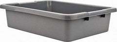 Rubbermaid - 4.6 Gal, Gray Polyethylene Tote Container - Nesting, 20" Long x 15" Wide x 5" High - USA Tool & Supply