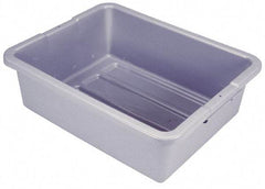 Rubbermaid - 7.1 Gal, Gray Polyethylene Tote Container - Nesting, 21-1/2" Long x 17.1" Wide x 7" High - USA Tool & Supply