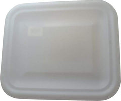 Rubbermaid - 15" Long x 12.8" Wide White Lid - For Use with Rubbermaid - 3690 - USA Tool & Supply